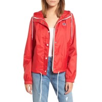 Levi’s Women’s Retro Hooded Windbreaker, Red, Small