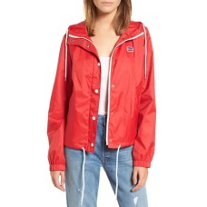 Levi’s Women’s Retro Hooded Windbreaker, Red, Small