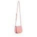  Women’s Pink Leather Adjustable Strap Crossbody Handbag