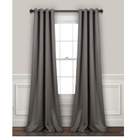 Lush Décor 52″ x 84″ Blackout Curtain Set, Gray