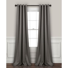 Lush Décor 52″ x 84″ Blackout Curtain Set, Gray