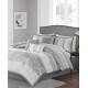  Addison 7-Pc. Queen Comforter Set Bedding, Grey