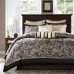  Adeline 12-Pc. California King Comforter Set, Black