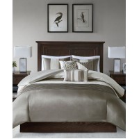 Madison Park Amherst 7-Pc. King Comforter Set Bedding, Bronze