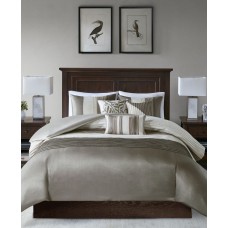 Madison Park Amherst 7-Pc. King Comforter Set Bedding, Bronze