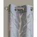  Averil 50″ x 63″ Sheer Burnout Bird Grommet Curtain Panel, Gray
