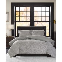 Madison Park Bismarck Reversible 3-Pc. King Comforter Set, Gray