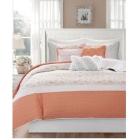 Madison Park Dawn 6-Piece Full/Queen Quilt Set Bedding, Pink