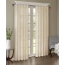  Harper Solid Crushed Window 2 Panel Cream, Cream, 84 X 84 inch