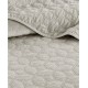  Harper Velvet 3-Piece King/California King Quilted Coverlet Set, Ivory