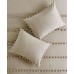  Leona Full/Queen 3-Pc. Pom Pom Cotton Comforter Set,Taupe