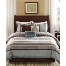 Madison Park Princeton 7-Pc. King Comforter Set, Blue