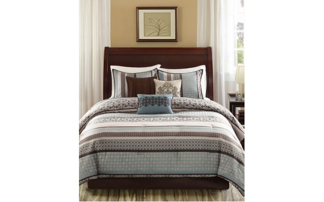  Princeton 7-Pc. King Comforter Set, Blue