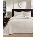  Quebec 3-Piece Queen Quilted Bedspread Set, Beige