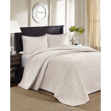 Madison Park Quebec 3-Piece Queen Quilted Bedspread Set, Beige