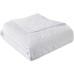 Madison Park Quebec Oversized Quilted Throw, White, 60x70