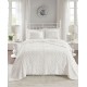  Sabrina 3-Pc. Full/Queen Tufted Cotton Chenille Bedspread Set,Solid White