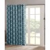  Saratoga 100″ x 84″ Fretwork-Print Grommet Patio Curtain Panel, Blue