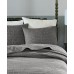  Signature Serene King 3 Piece Cotton Quilt Coverlet Set, Gray