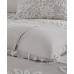  Veronica Full/Queen 3-Pc. Tufted Cotton Chenille Floral Duvet Cover Set, Gray