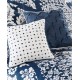  Vienna Cotton 7-Pc. Queen Comforter Set Bedding, Indigo