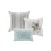  Willa 6-Pc. Full/Queen Cotton Sateen Coverlet Set, Green