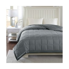 Madison Park Windom King Down Alternative Blanket, Microfiber with 3M Scotchgard, Gray