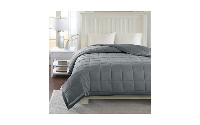  Windom King Down Alternative Blanket, Microfiber with 3M Scotchgard, Gray