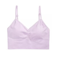 Maidenform Little ; Big Girls Seamless V-Neck Ruched Bra, Lavender, Large