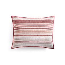 Martha Stewart Collection 20″ x 26″ Holiday Yarn-Dye Quilted Standard Sham,Burgundy