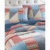  Collection Americana Patchwork 92″ x 106″ King/Cal King Quilt, Navy