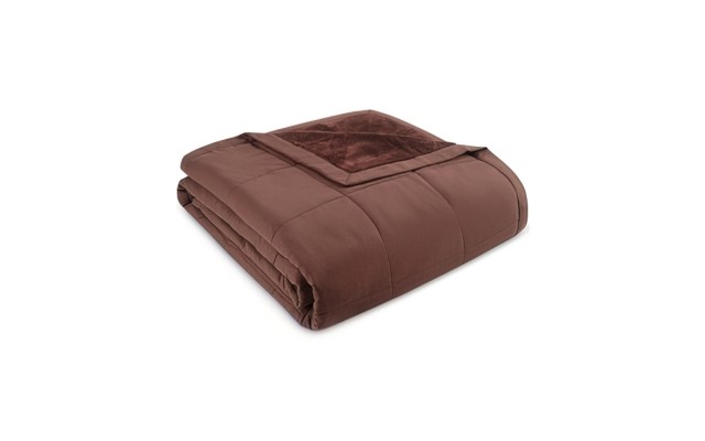  Collection Down Alternative Reverse to Plush King Blanket, King, Brown