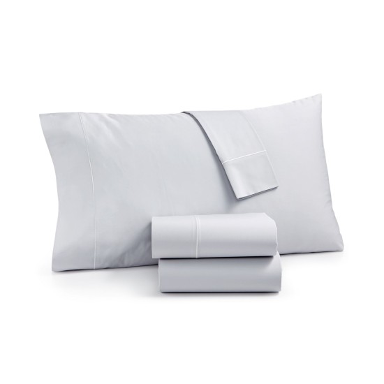  Organic 300 Thread Count Standard Pillowcase Pair, Grey