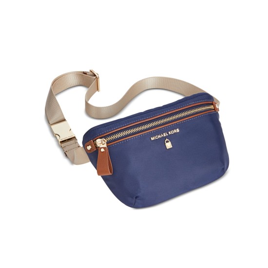 Nylon Fanny Pack Belt Bag Waist Bag, Navy