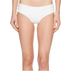 Michael Kors Shirred Bikini Bottoms, X-Small, White