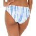  Tie-Dye Classic Bikini Bottoms, White/Blue, Large