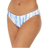 Michael Kors Tie-Dye Classic Bikini Bottoms, White/Blue, Large