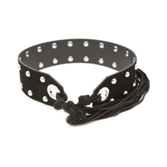  Women’s Tie-Waist Belt, Black, L