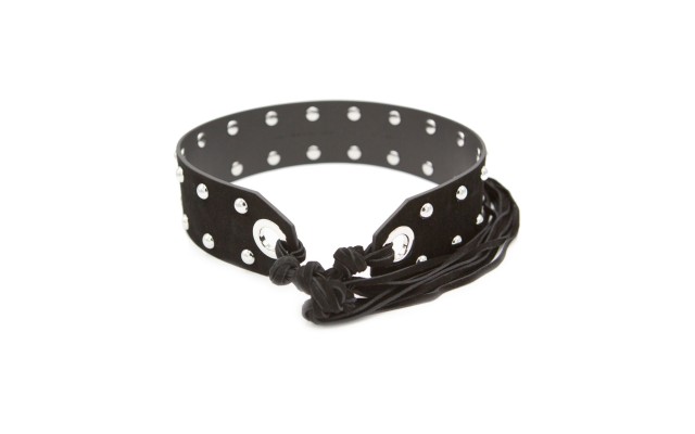  Women’s Tie-Waist Belt, Black, L
