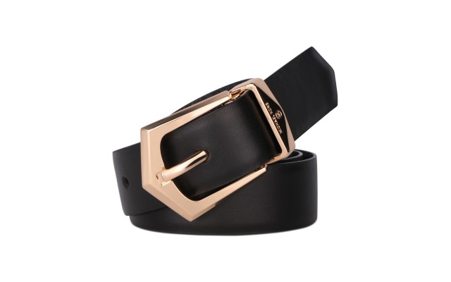 Michael  Reversible Leather Belt – Black, Medium