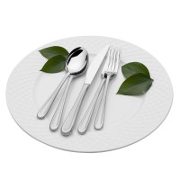 Mikasa Olivia Satin 20-Piece Premium Stainless Steel Forged Flatware Set
