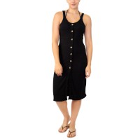 Miken Juniors’ Adjustable Button-Front Cover-Up, X-Small, Black