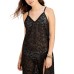  Juniors Lurex Animal-Print Midi Cover-Up Dress, Black, X-Large