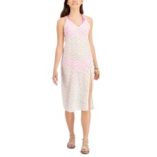 Miken Juniors Lurex Animal-Print Midi Cover-Up Dress