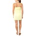  Juniors’ Tie-Waist Button-Front Cover-Up Dress, Small, Yellow