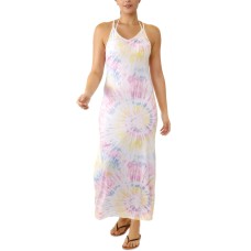 Miken Juniors’ V-Neck Maxi Cover-Up Dress, X-Small, Light Pink