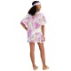 Juniors’ Lace-Up Caftan Cover-Up with Headband, Mutlicolor, X-Small