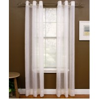 Miller Curtains Preston Window Panel White, Natural, 48 X 48 inch