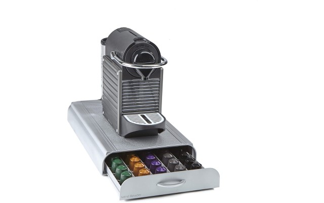 Mind Reader 50 Capacity Nespresso Capsule, 24 Capacity Vertuoline Coffee Pod Storage Drawer Organizer