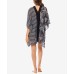  Fronds With Benefits Caftan, Black, Large